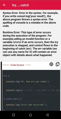 JavaScript Exercises android App screenshot 5