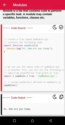 JavaScript Exercises android App screenshot 6